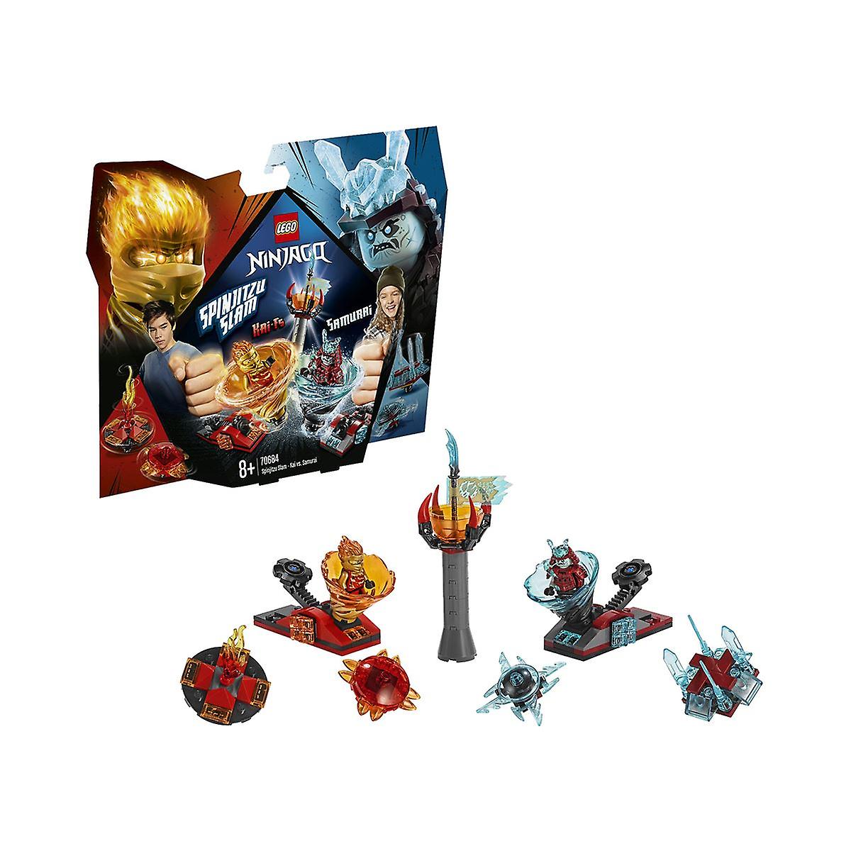 LEGO NINJAGO Spinjitzu Slam - Kai vs. Samurai 70684 Building Kit (164 Piece) (DAMAGED BOX)