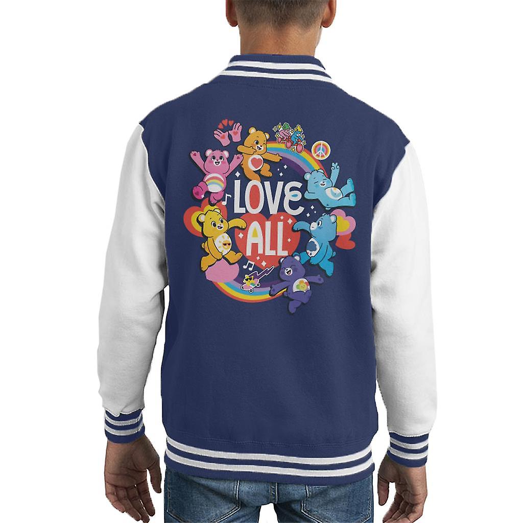 Care Bears Odemknou magickou lásku všechny bílé texty dětské univerzitní bundy