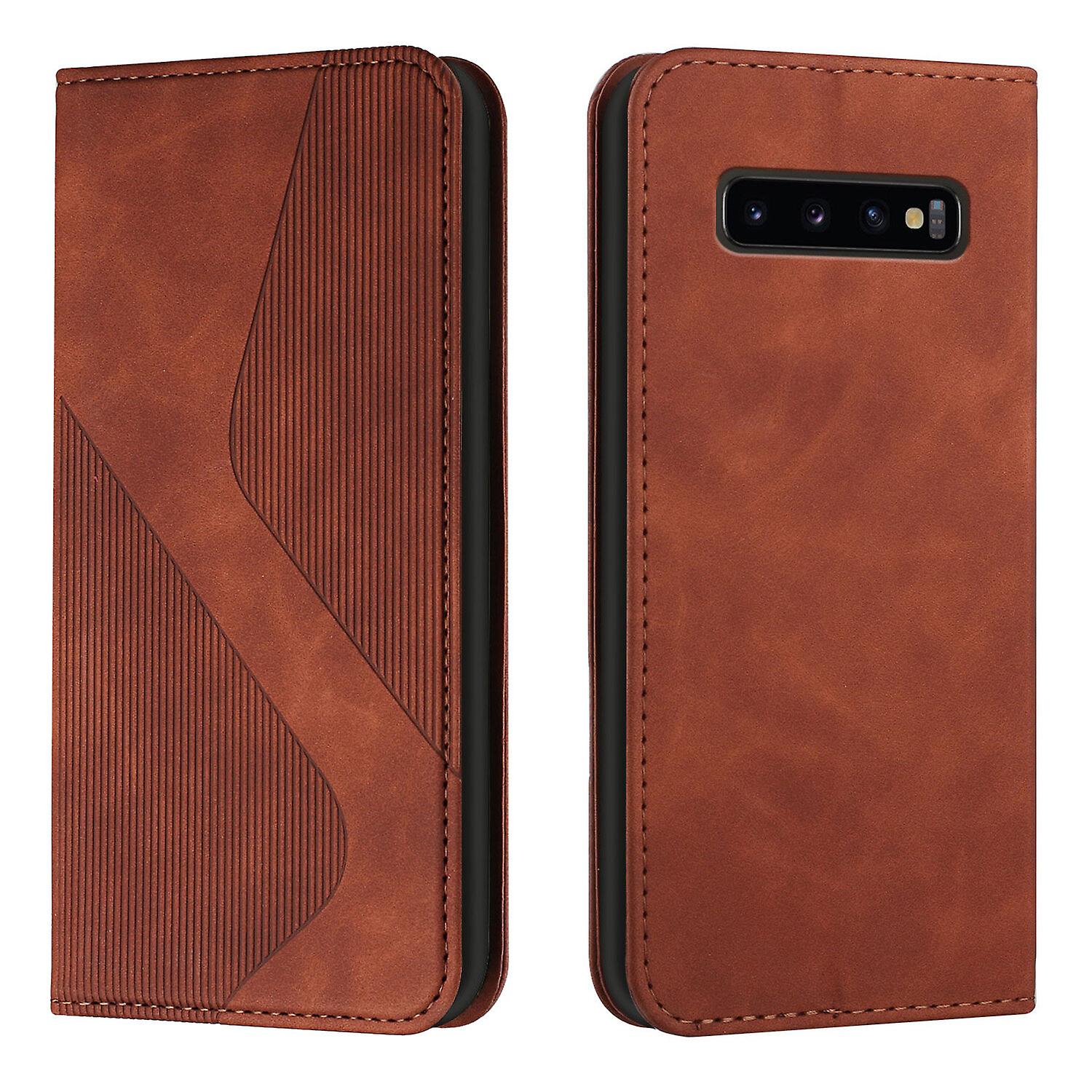 Custodia Portafoglio In Pelle PU Effetto Scamosciato Per Ulefone S10 Pro - Flip Cover Magnetica Con Tasche Carte (Rosso) - 4