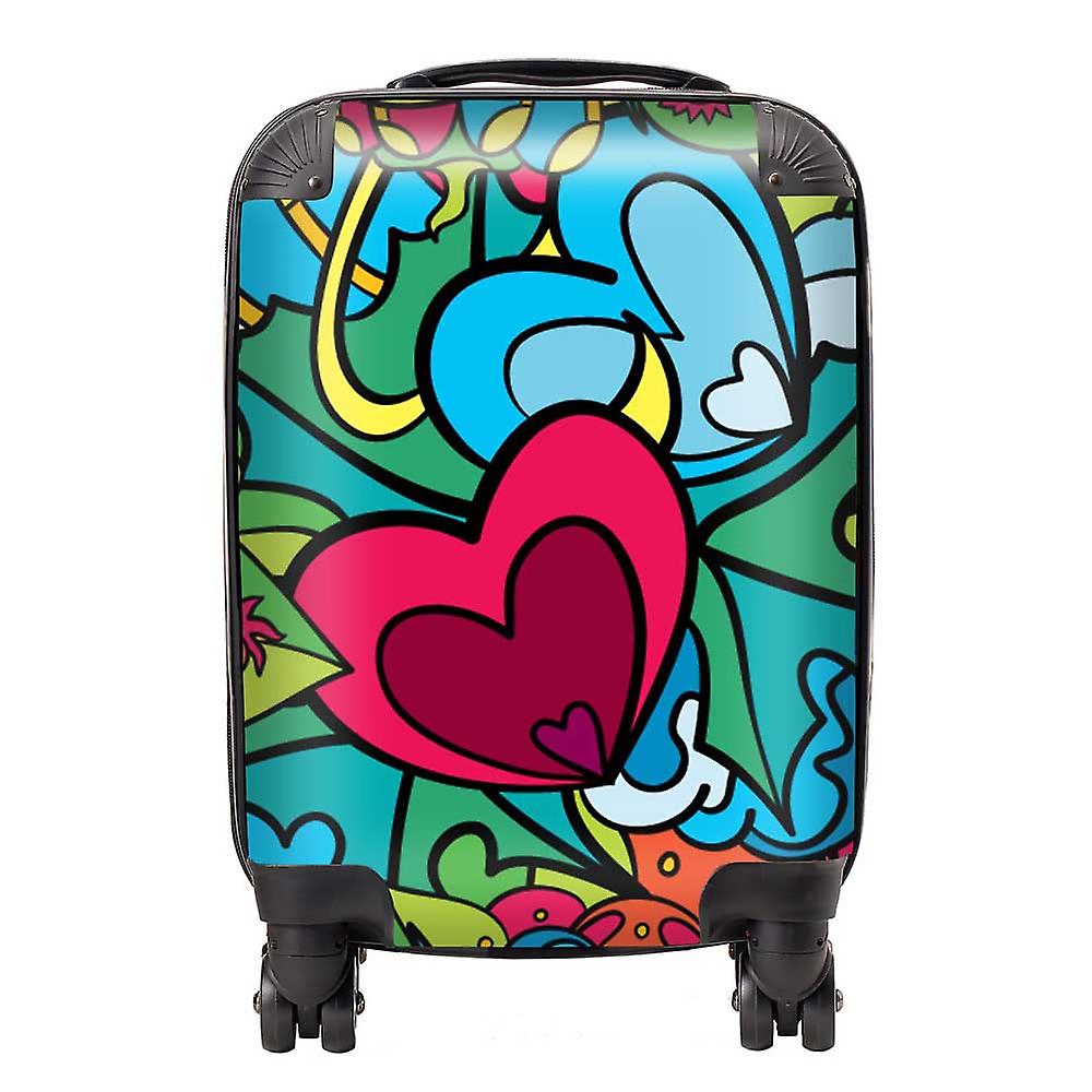 Hippie Psychedelic Pattern Suitcase