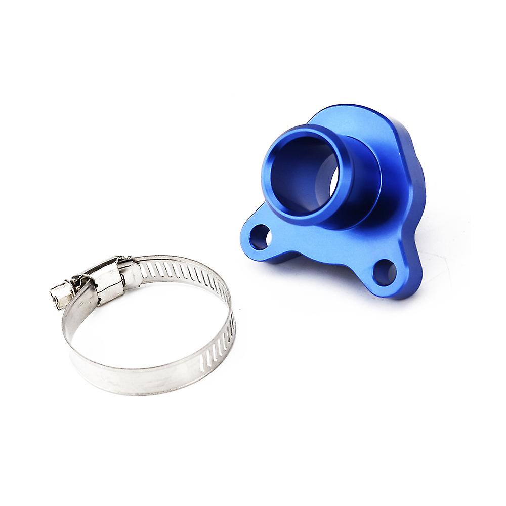 Applicable to BMW 335i automobile water pipe connector with clamp aluminum blue