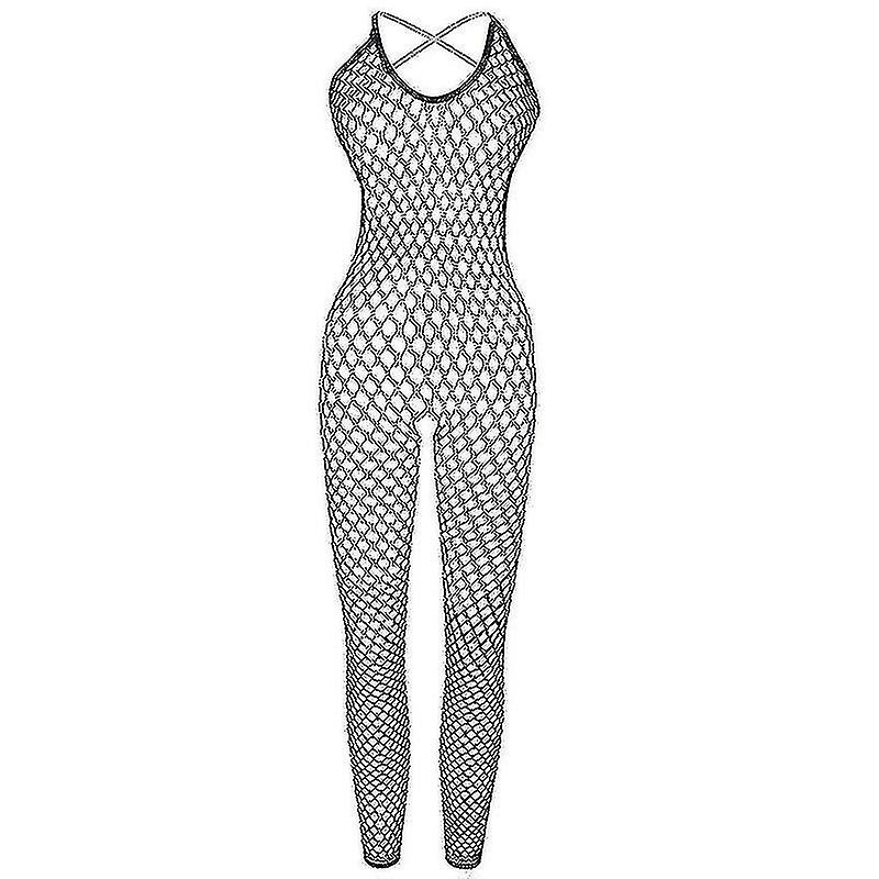 Szexi női halászháló harisnya testruha harisnya parittya csésze nélküli ágyék nélküli macik bodyk bodyk bodyk testharisnya női fehérnemű -aa