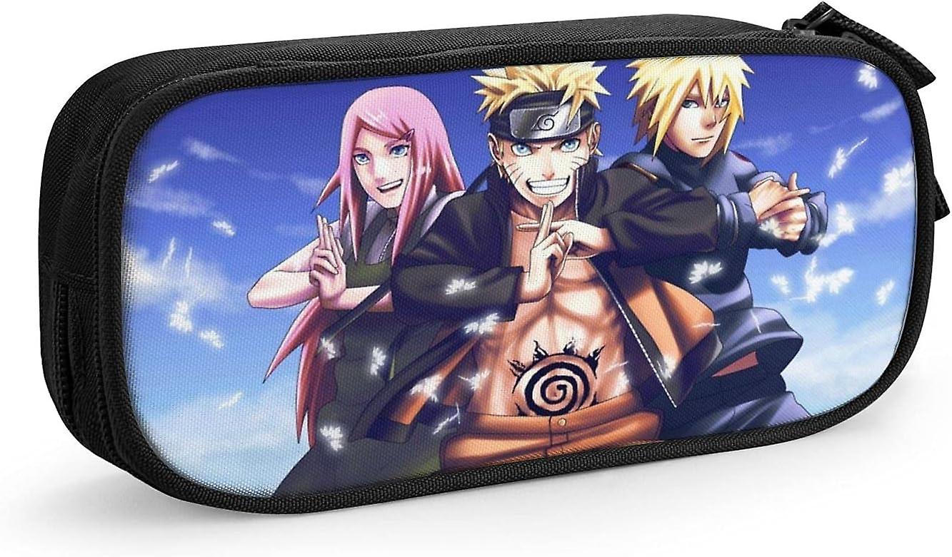 TI1036 Naruto Piórnik Duża pojemność Piórnik studencki Oxford Piórnik Piórnik Oxford Piórnik Pióro Z Zamkiem błyskawicznym Torba Do Makijażu Szkolne Biuro Piórnik Dla Nastoletnich Chłopców G