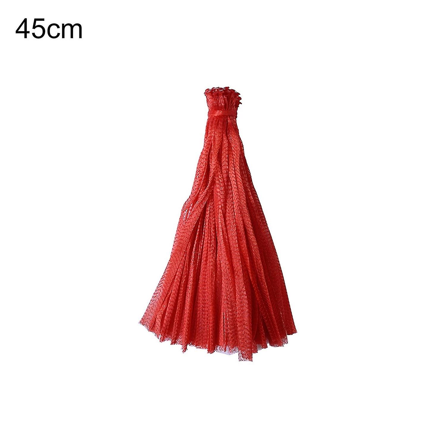 100pcs Mesh Woven Bags Reusable Breathable Plastic Multifunctional Fruit Growth String Net Sacks For