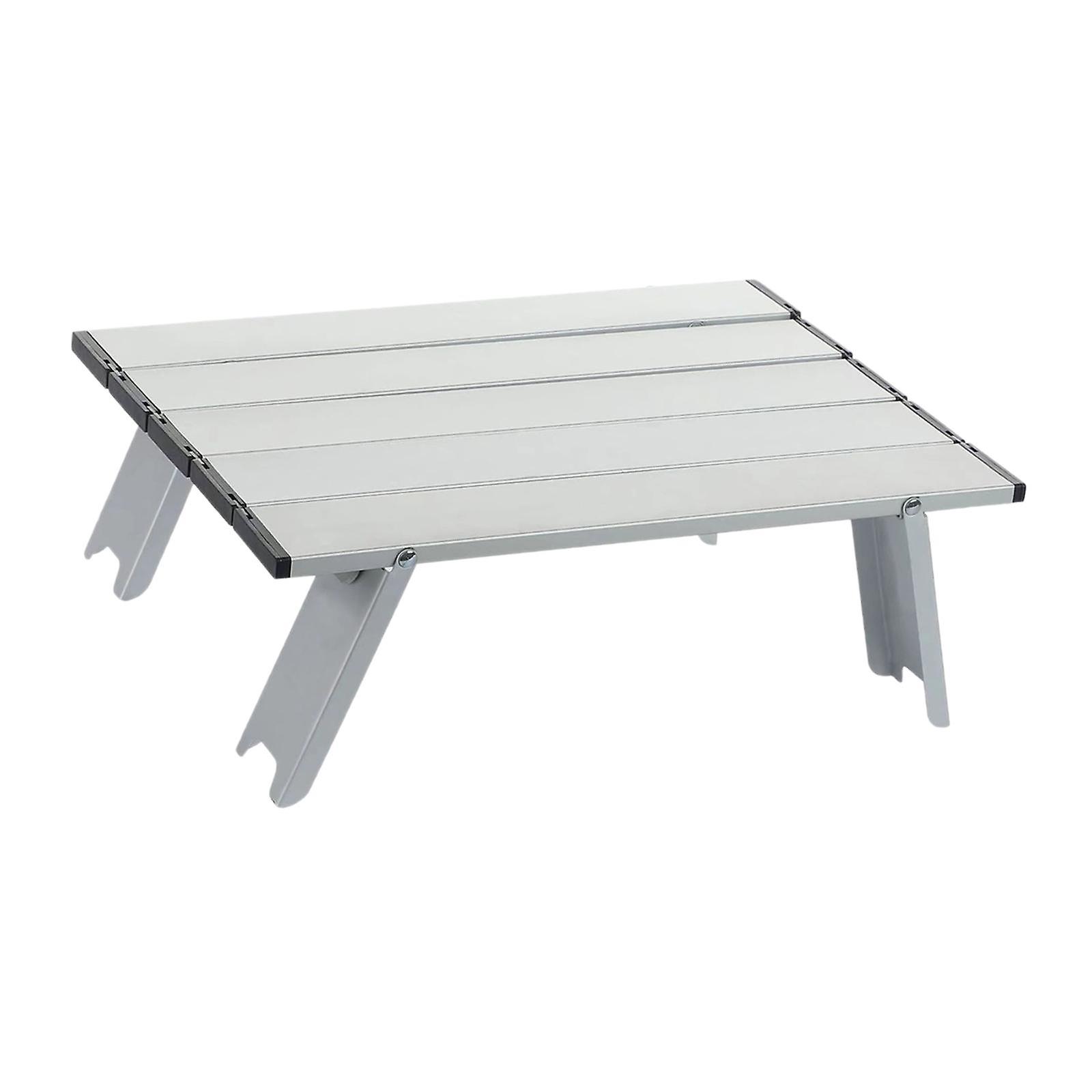 Hopfällbart campingbord Robust aluminiumlegering för fiske Backpacking Picnic A