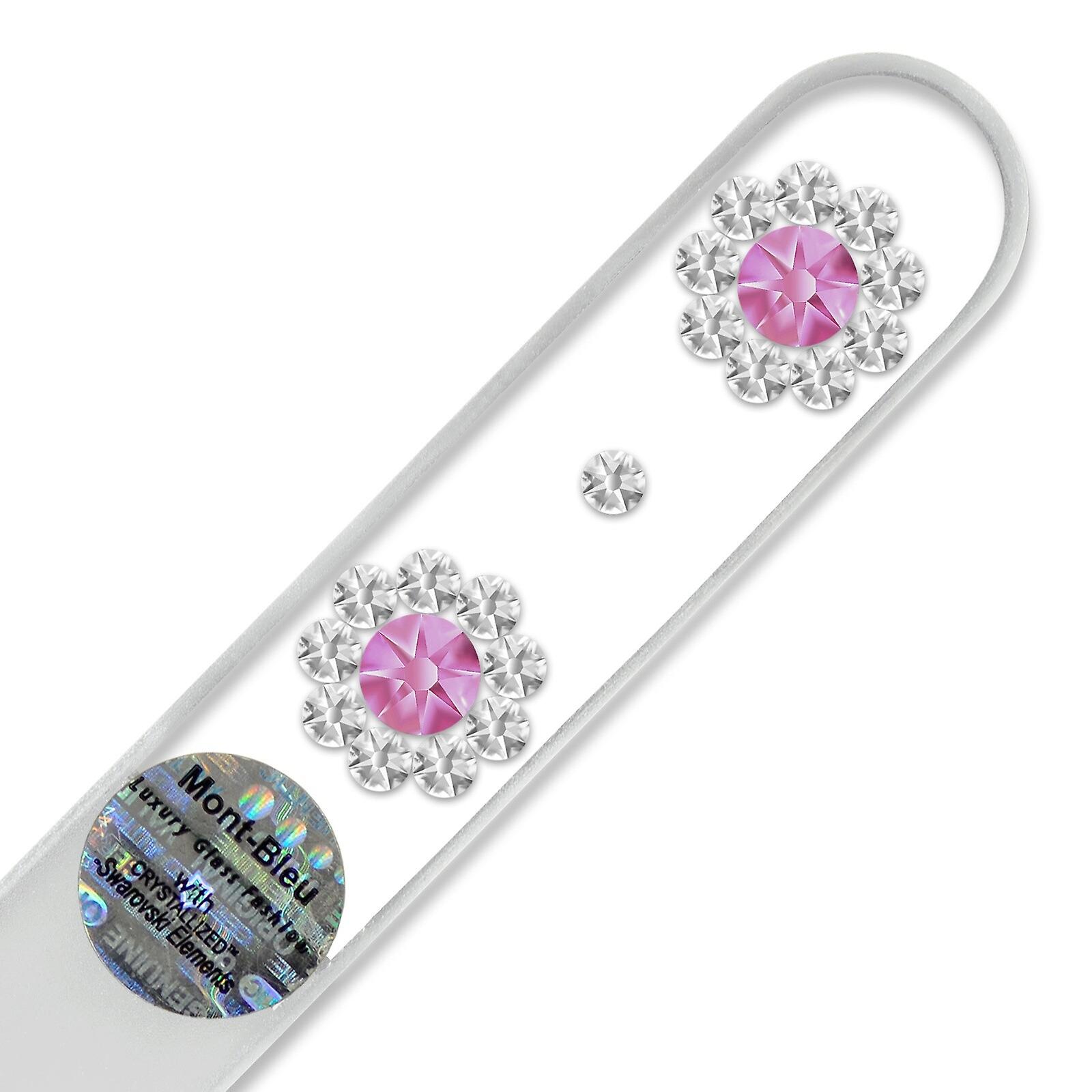 モンブルー2花クリスタルネイルファイルLE-10 - ローズ - クリスタル