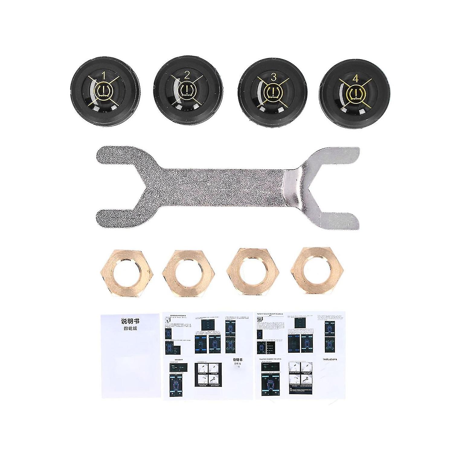 Bluetooth 5.0 tire pressure sensor real-time monitoring supports for android for ios ip67 waterproof