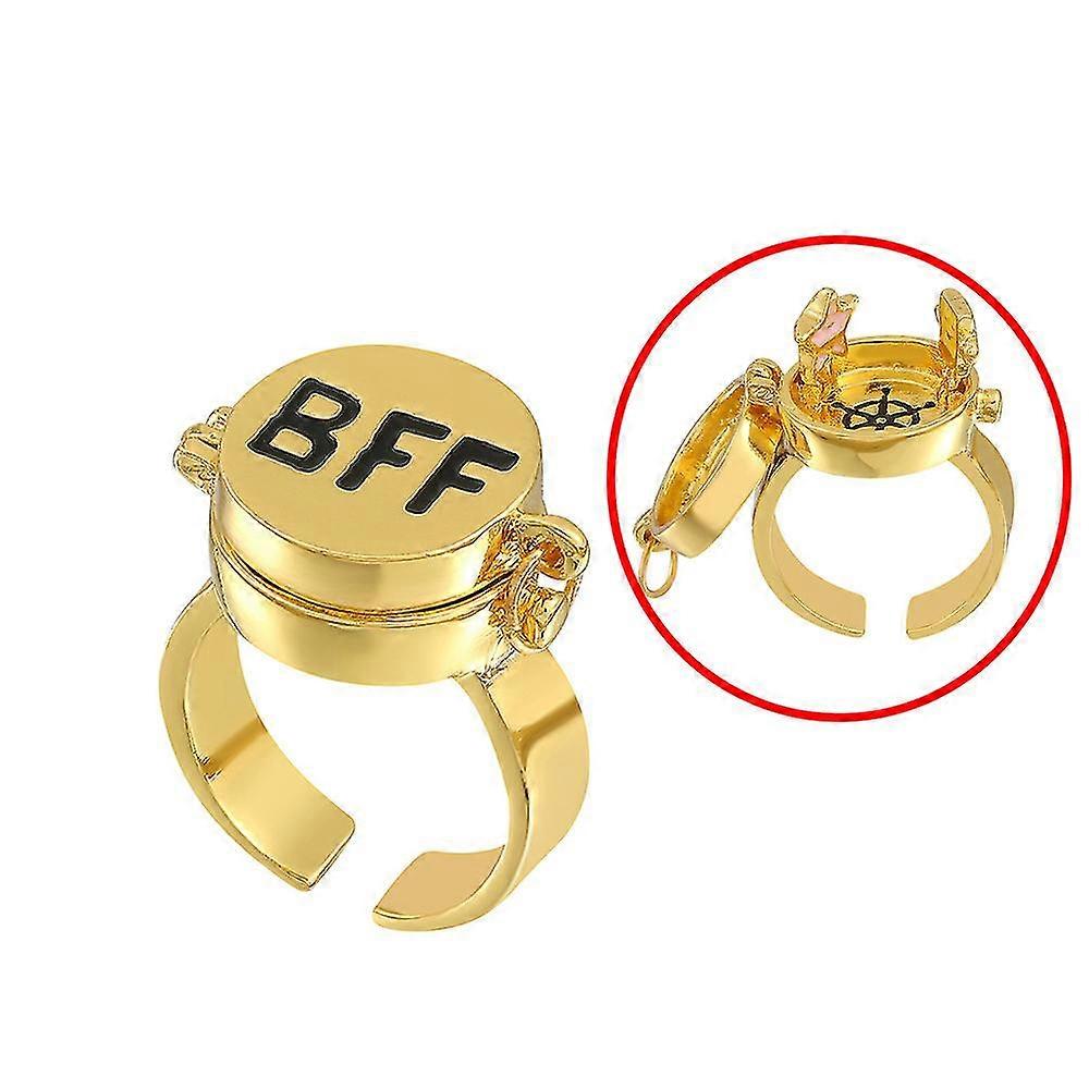 Lettering Ring Open Cap Ring Commemorative Gift