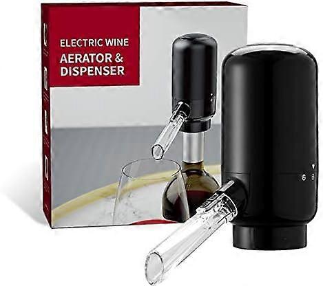 Electric Wine Aerator and Dispenser Pump Battery Powered Automatic Wine Aerator Pourer Spout One-Button Smart Wine Decanter