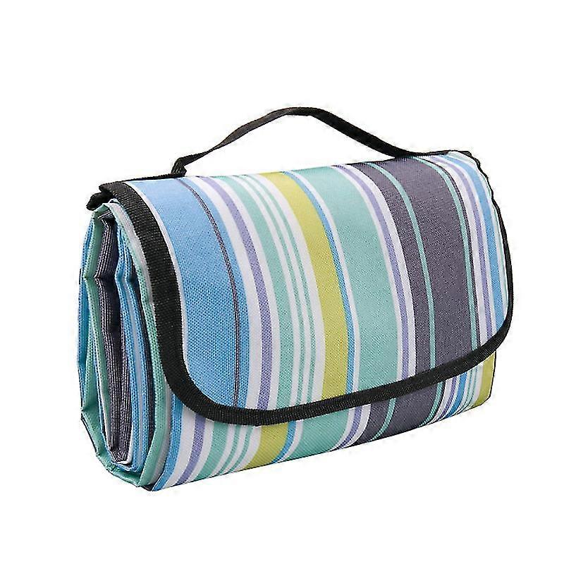 Jianghuo 150 * 150 cm Coperta da picnic impermeabile pieghevole portatile Tappetino da gioco per coperta Grande tappetino impermeabile per giardino campeggio e spiaggia
