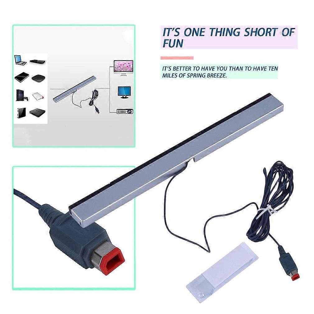 InEventfor Nintendo Wii U Console Infrared TV Ray, Wii Wied Remote Sensor Bar Reciever, IR Signal, Replacement, New