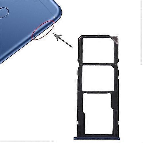 2 Sim Card Tray + Micro Sd Card Tray For Huawei Honor Play 7c