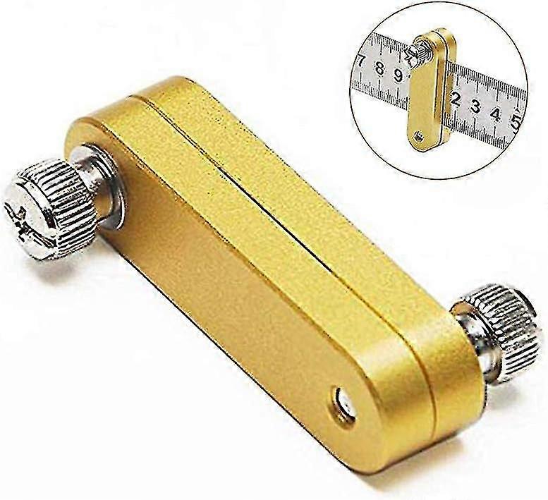 Ruler Positioning Block, Woodworking Parallel Line Ruler Ruler, Marker Locator Ruler, For Fixed Block Positioning Scraper