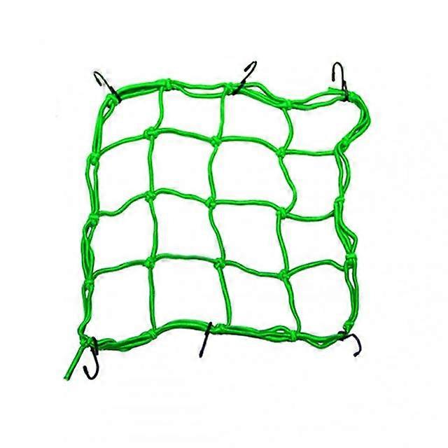 Durable Motorcycle Bike Net Elastic Luggage Net Nylon Mesh 11.8 inch x11.8 inch Rack Bungee Net 6 Adjustable Hooks