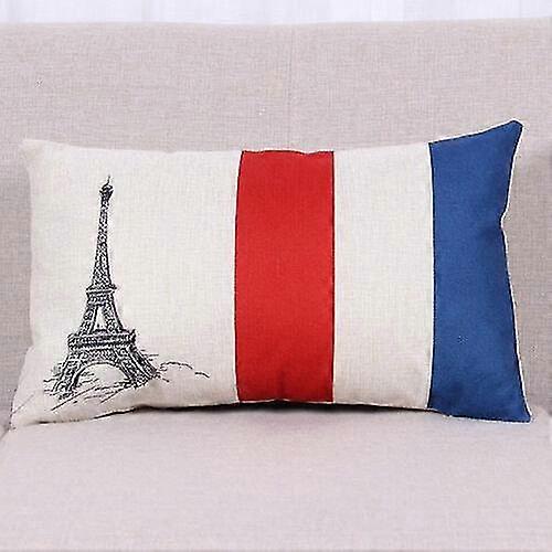 france flag world rectangular pillow case linen cotton tower