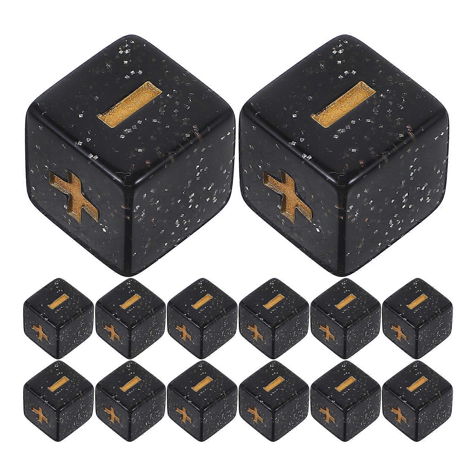 20pcs Mathematics Dice Props Plus Signs And Subtraction Sign Dices Math Teaching Dice Props