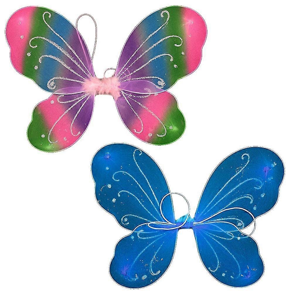 2 Pcs Butterfly Wings Set For Birthday Photo Props
