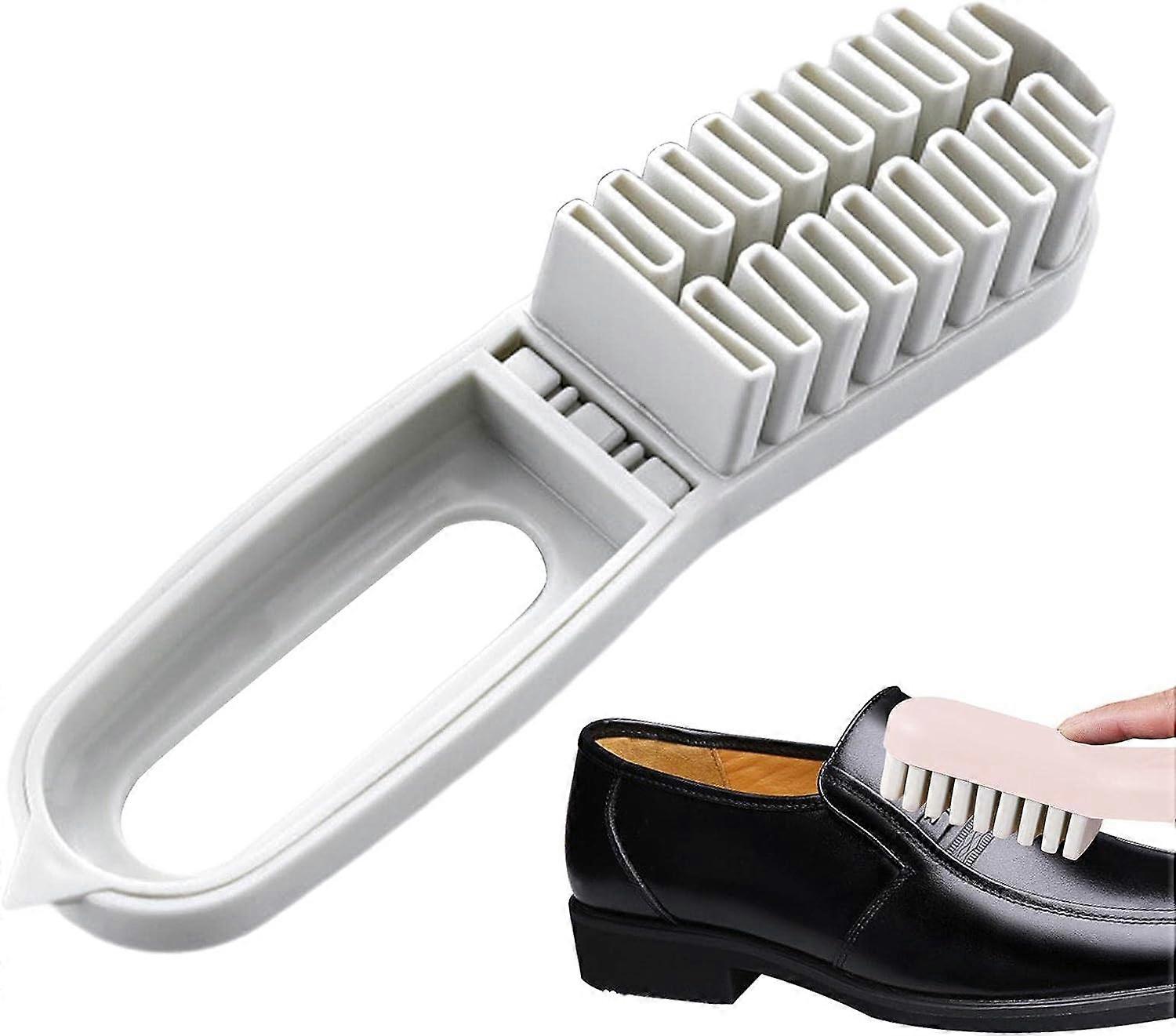 Shoe Brushes for Cleaning - Laundry Soft Rubber Brush - Cleaning Tool with Scraper for ed Canvas Shoes Care Ereqeip