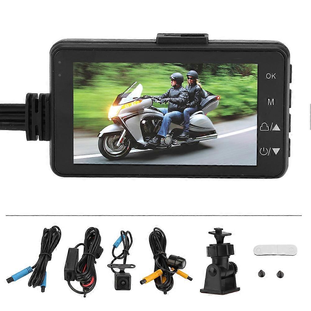 バイク用 1080P ビデオレコーダー カム HD DVR 120度ダッシュカメラ