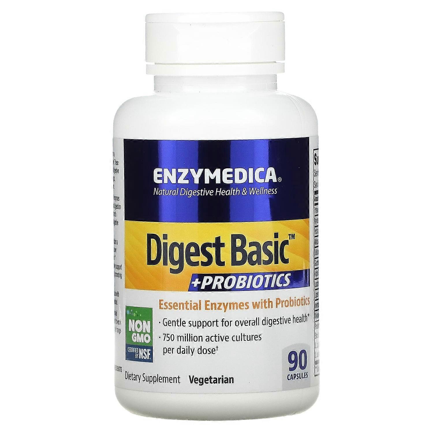 Enzymedica, Digest Basic¬Æ + Probiotics, 90 Capsules