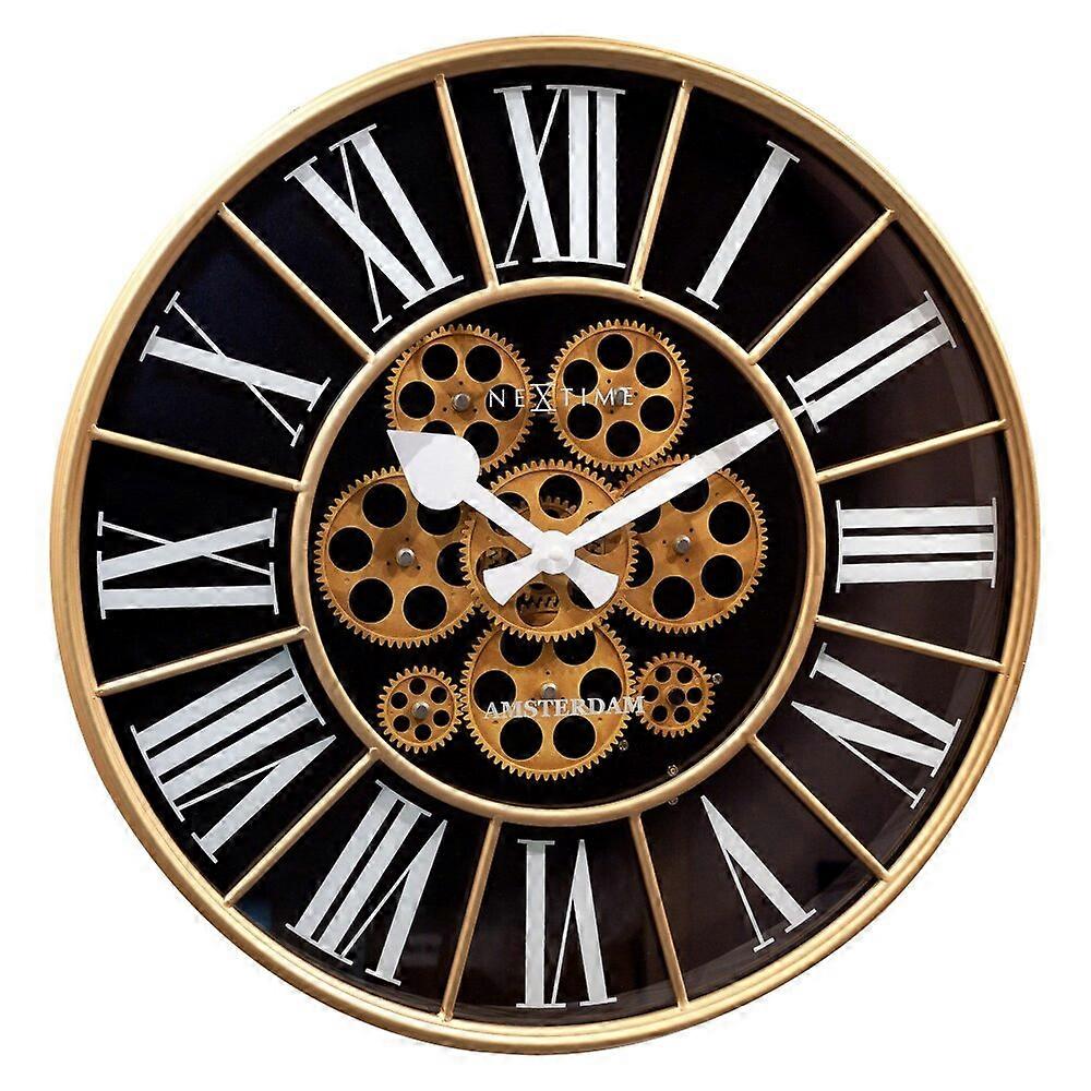 NeXtime - 3283ZW - Wall clock - 50cm - gold - William