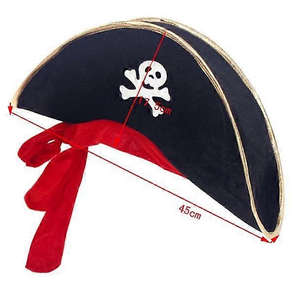 Children's Day Pirate Captain Cosplay Costume Props Set Pirate Hat Stage Performance Halloween Theme Party Decorations