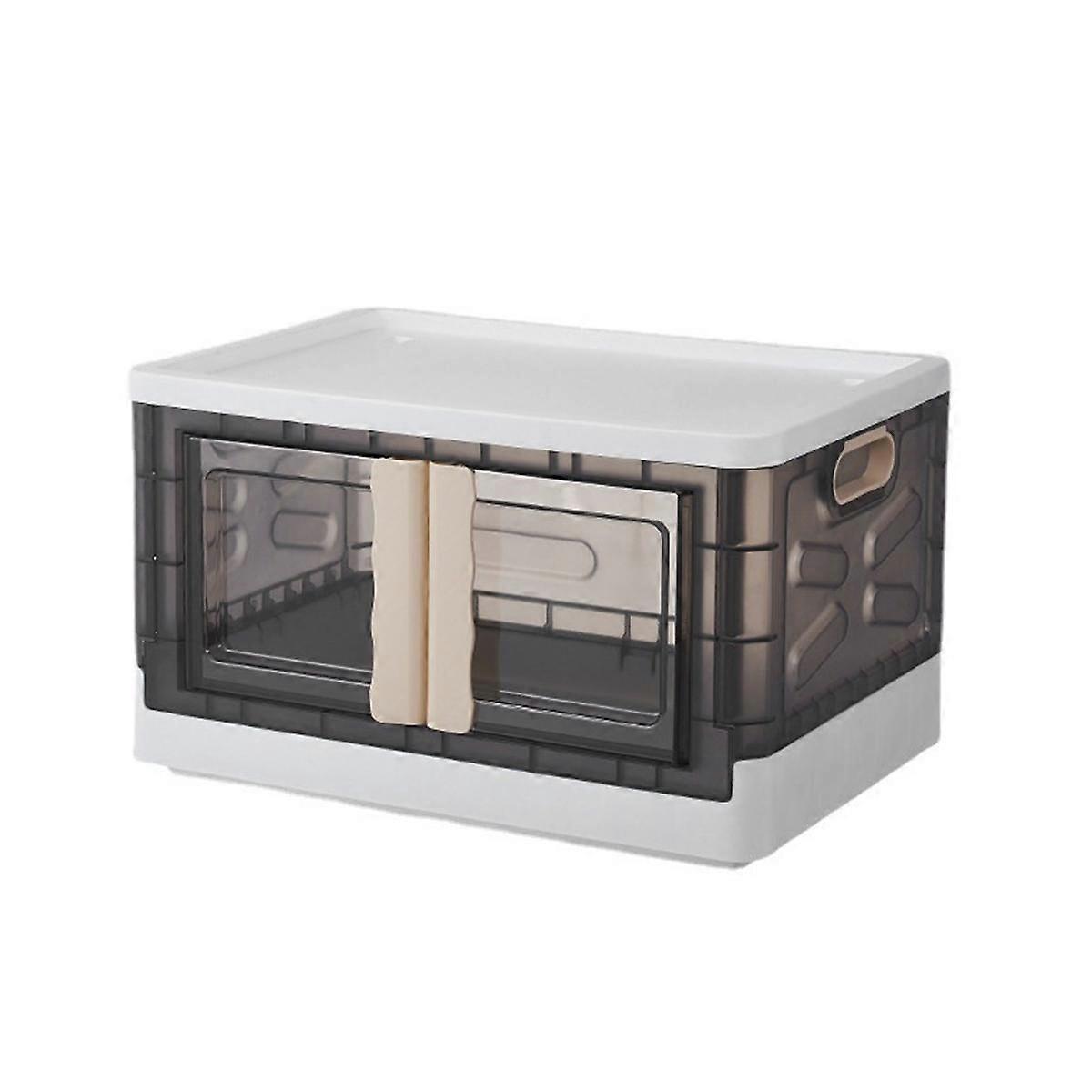 Storage Bins with Doors and Lids,Stackable Storage Bin for Closet Organizers and Storage, Storage B