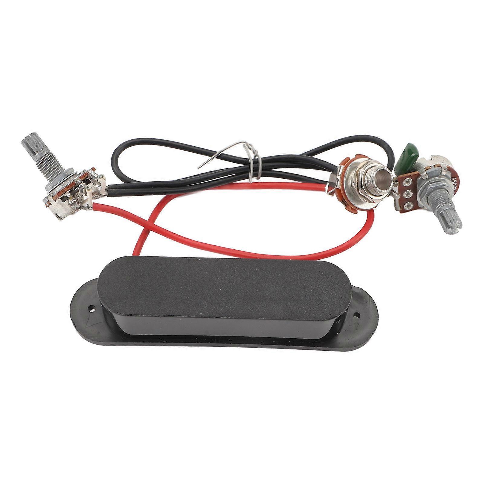 6 String Guitar Pickup Wiring Harness 500k Prewired Single Coil Pickups with Volume Tone Control for Electric Guitar