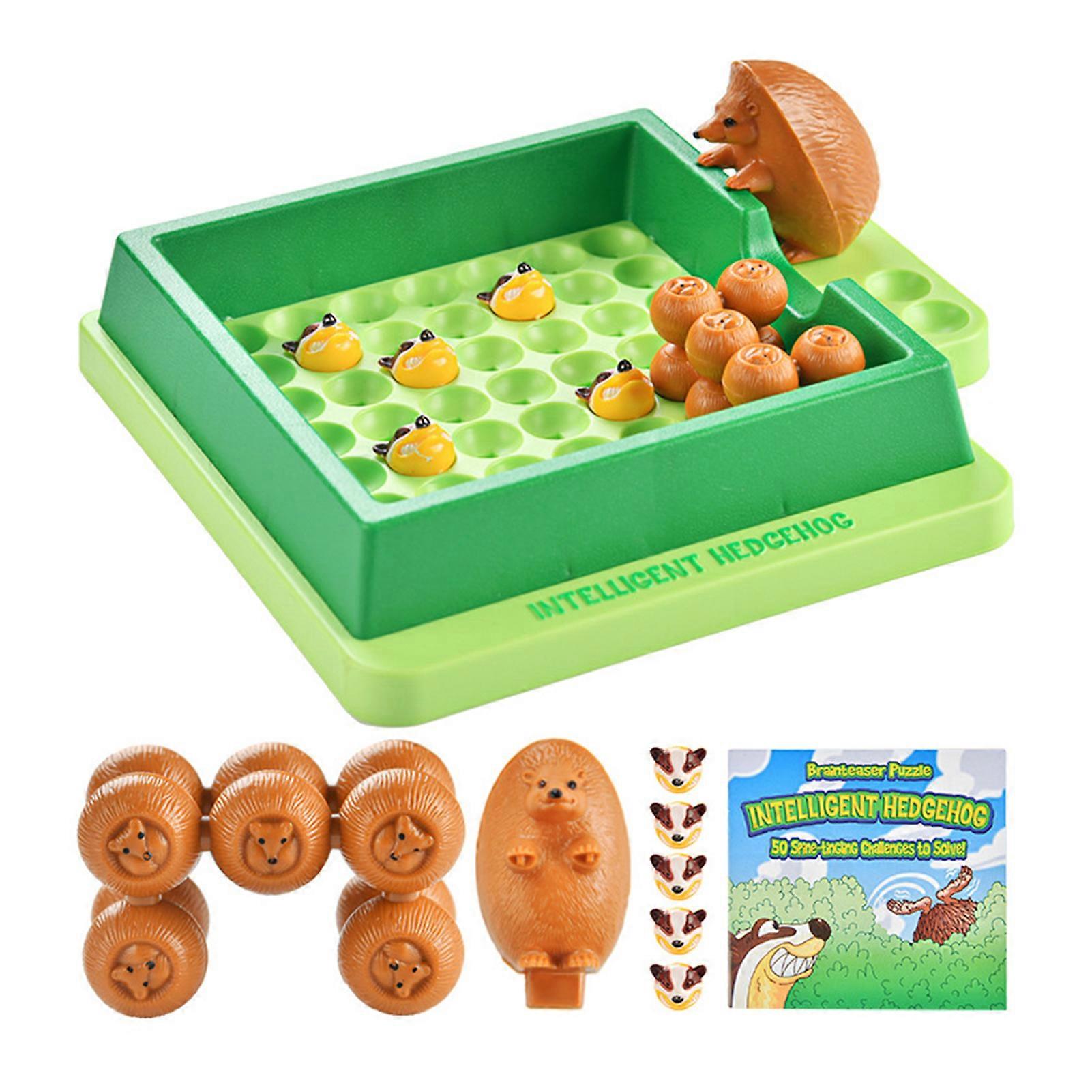 Hedgehog Flip Game Puzzle Toy Practical Learning Board Game Toy for Children Interactive Toys Set