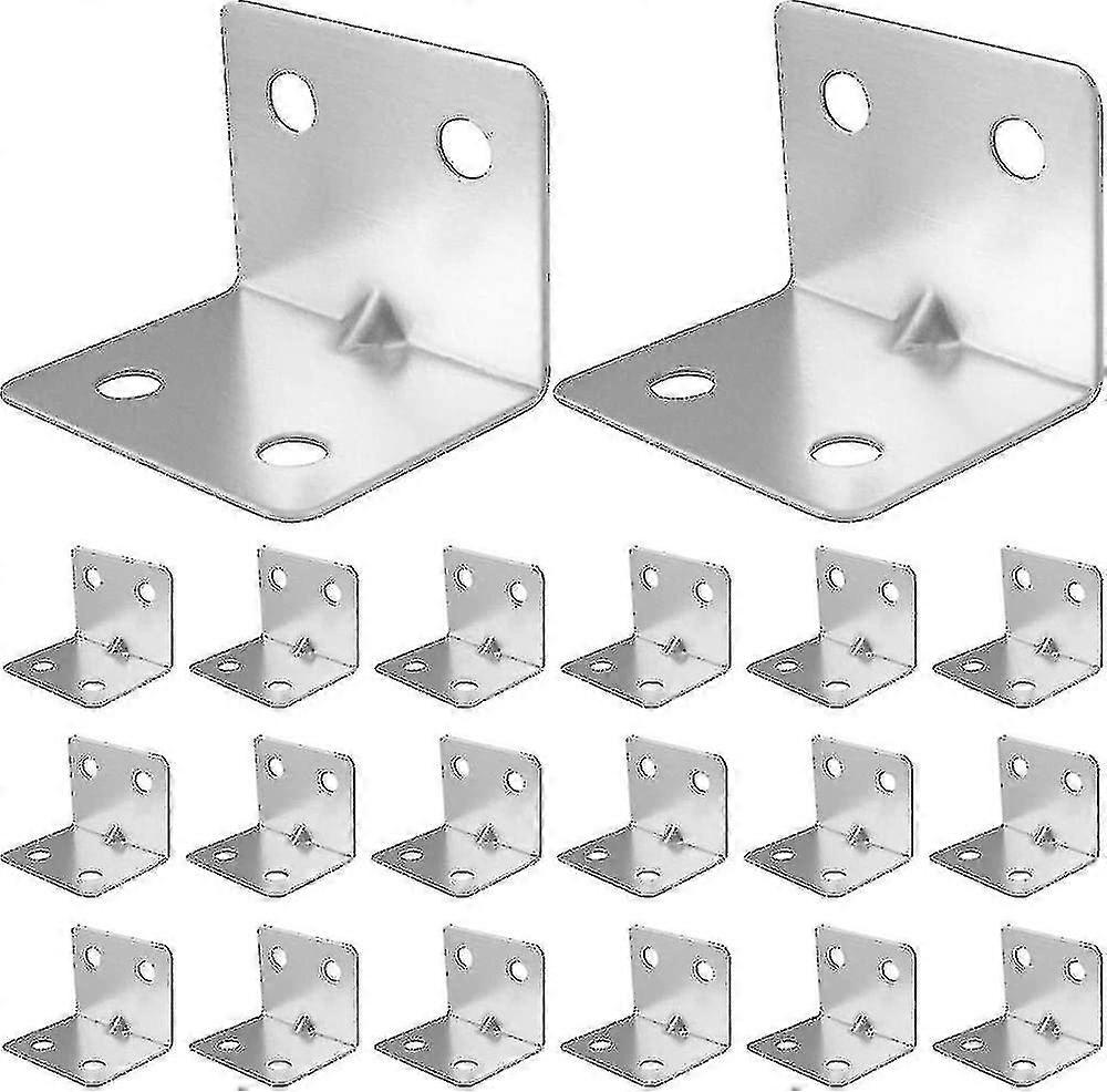 20 Corner Brace Angle Brackets Stainless Steel Angle Bracket For  Desk Table Bed Gift