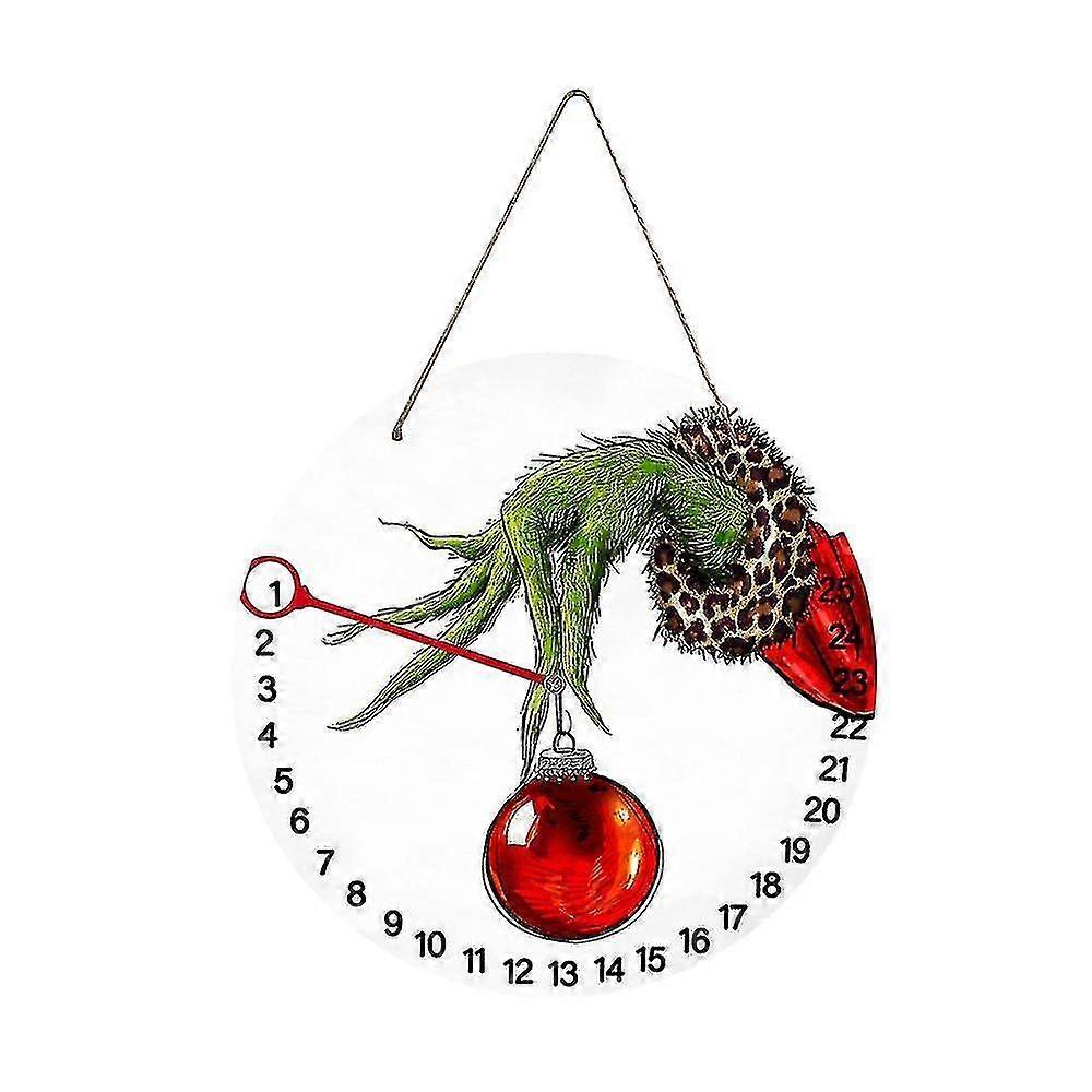 12in The Grinch Countdown Ornt