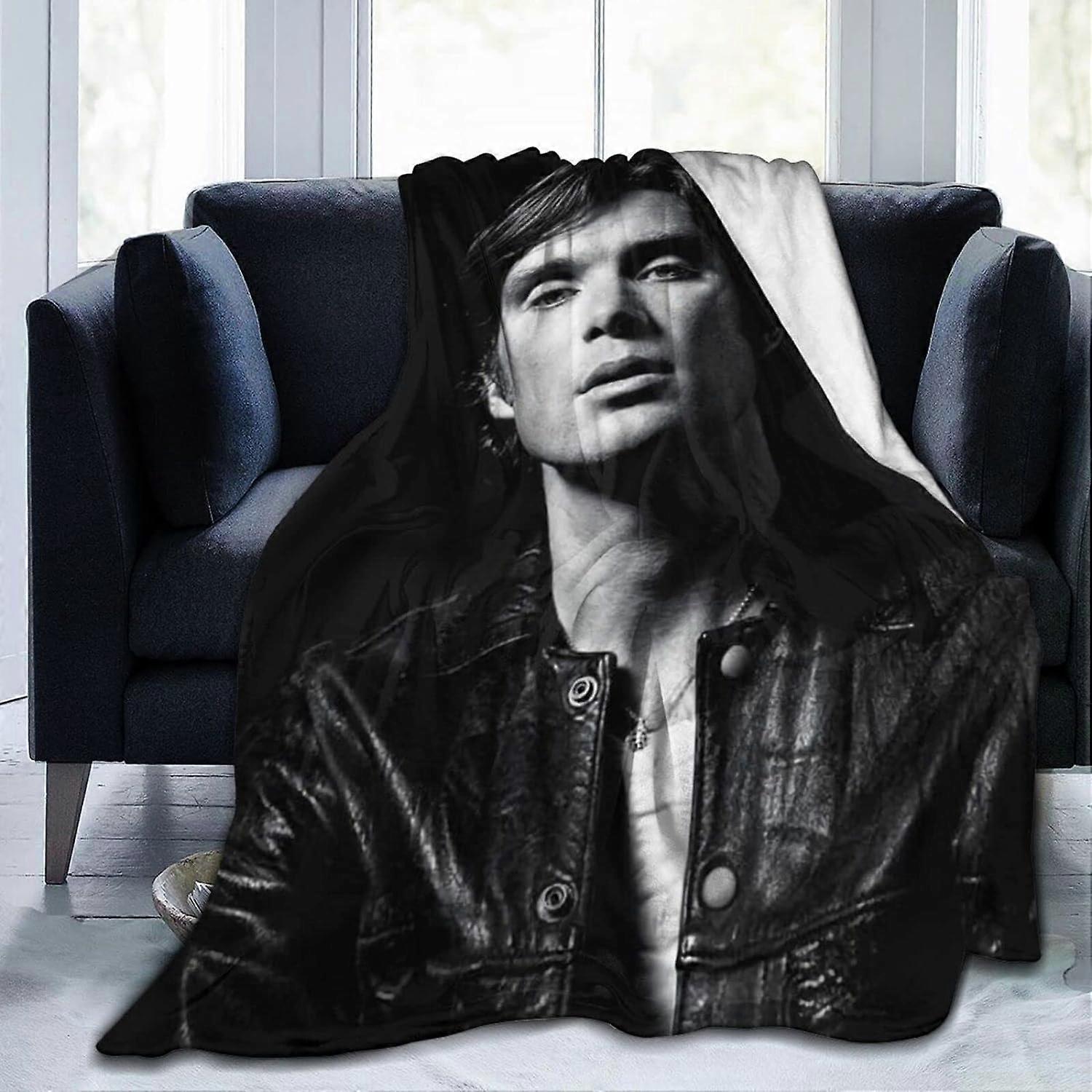 Cillian Murphy Flanellfilt Mjuk Lap Filtar Anti Pilling luftkonditionering filt Dekor för soffa Vardagsrum Sovrum-EDFR137