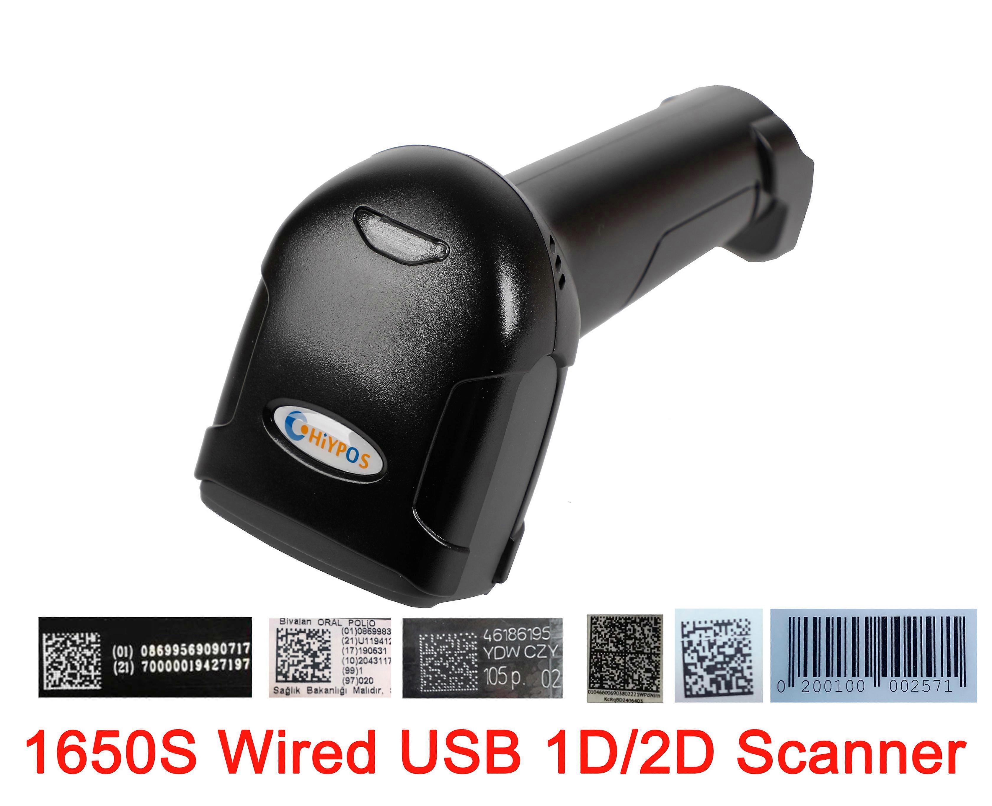 Handheld 1D 2D barcode scanner Portable 1D CCD Bar Code Reader for pos USB POS terminal bar code scanner qr scanner