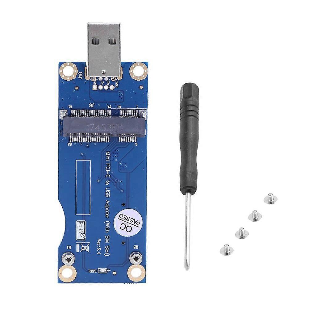 Computer Module Card Adapter Card Desktop Computer Mini PCI-E to USB Adapter Card+SIM Slot 6/8pin Expansion Card