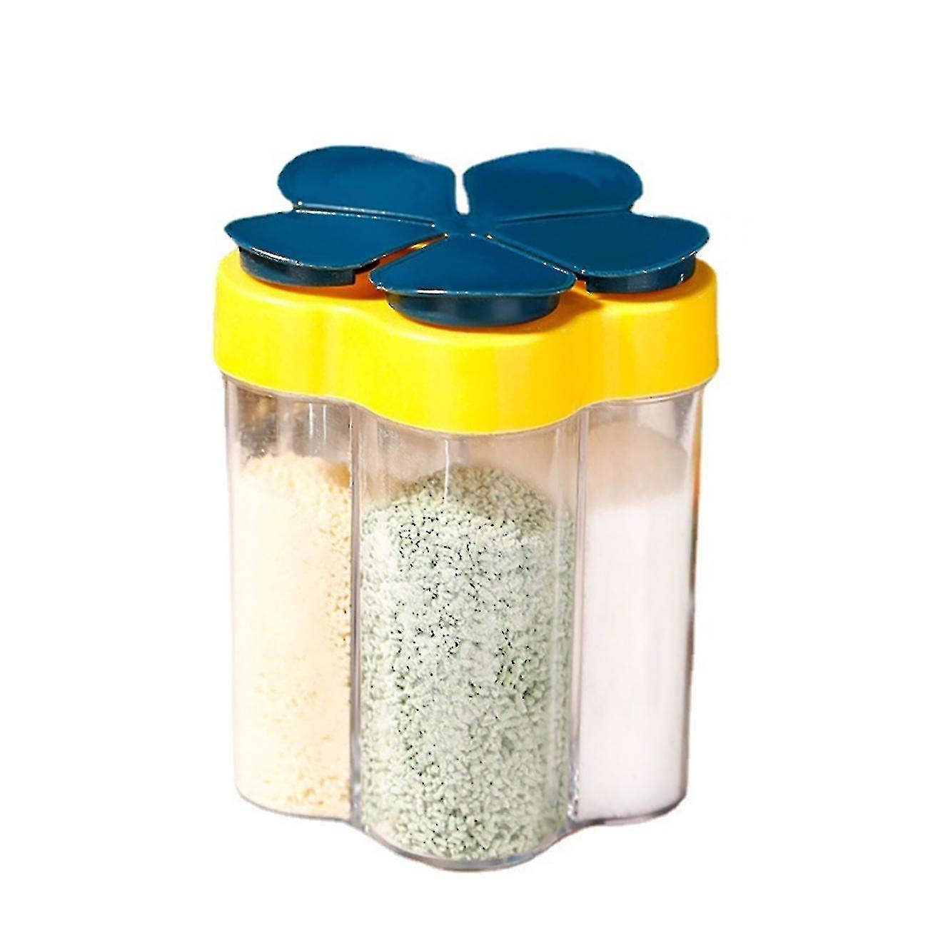 Seasoning Bottle 5 In 1 Spice Jar Multifunctional Moisture-proof Flap Container