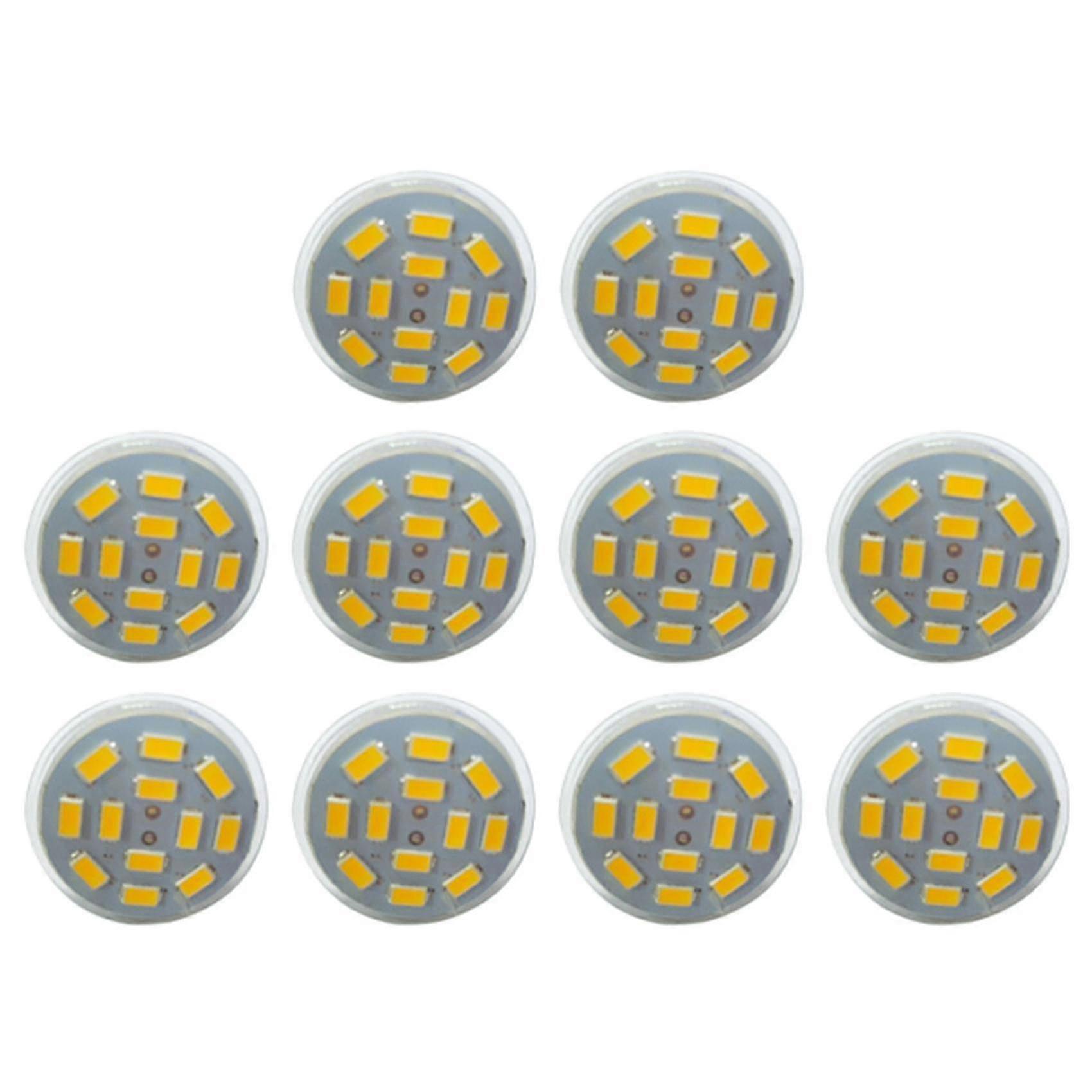 10x 6w Gu4(mr11) Led Spotlight Mr11 12smd 5730 570lm Dc12v,warm White