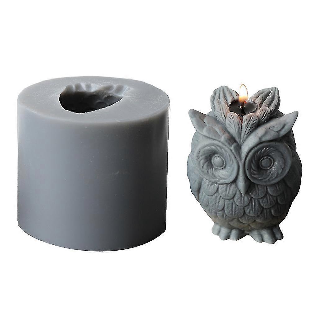 3d Owl Candle Mold Silicone Mould For Cake Decorating Chocolate Fondant Soap Diy