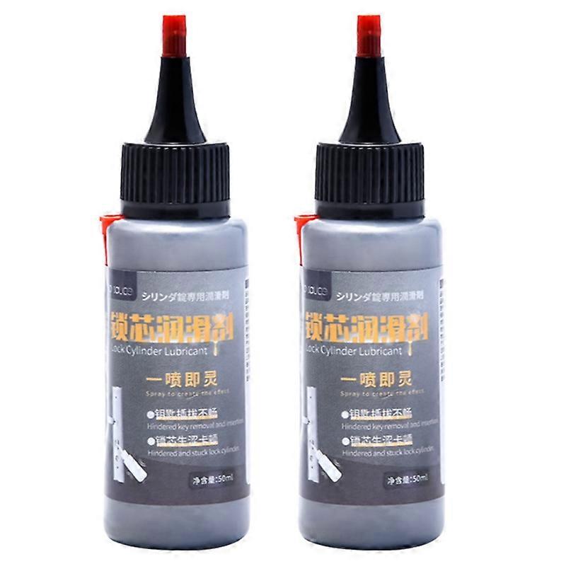 2 قطع 50 مل قفل الباب مسحوق زيوت التشحيم غير سامة مسحوق الجرافيت زيوت التشحيم لمرآب السيارات قفل باب المنزل اسطوانة المفصلي أداة الأقفال