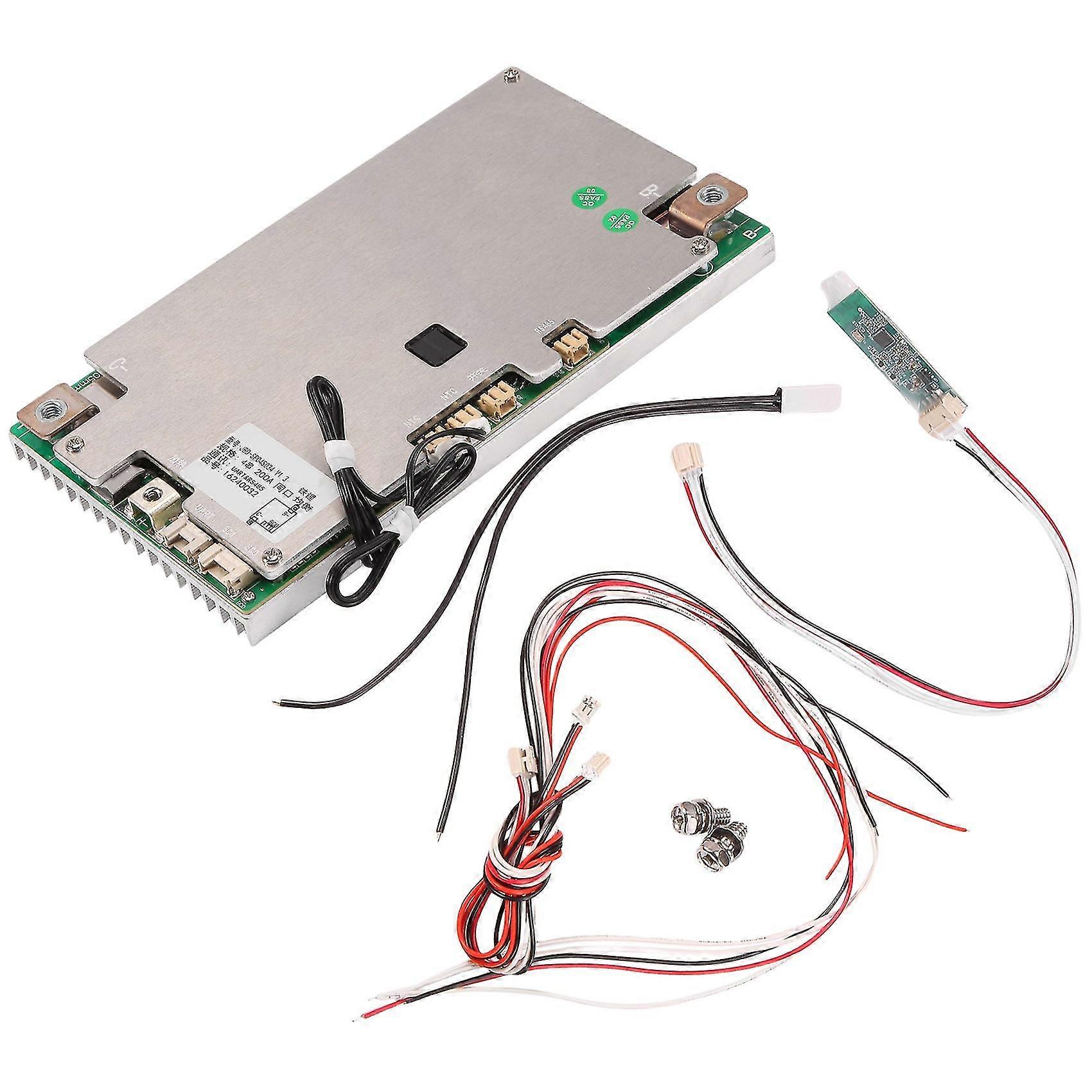 Smart Bms 4s Lifepo4 200a Bluetooth Fonction de chauffage Uart Rs485 Batterie au lithium Balance Board BMS W
