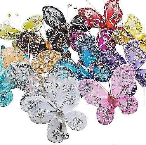 Wire Butterfly Wedding Decorations 26pcs