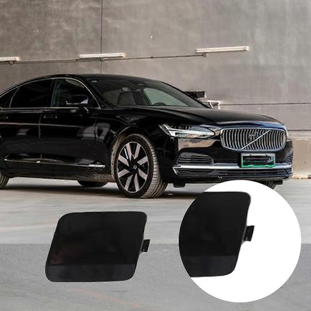 Cache œillet Crochet Remorquage Pour Volvo S60 V60 2020-2023 – Capuchon Pare-chocs Arrière Noir ABS