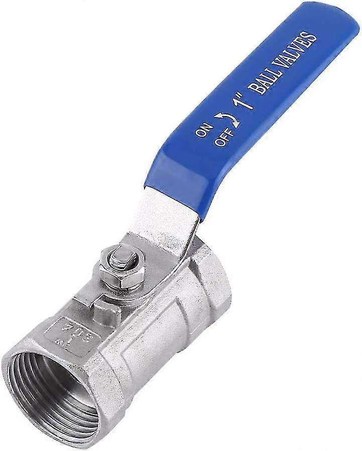 Ball Valve Stainless Steel Ss 304 Bsp Female With Manual On/off Lever Handle Full Port Reduced Portdn25 (1")
