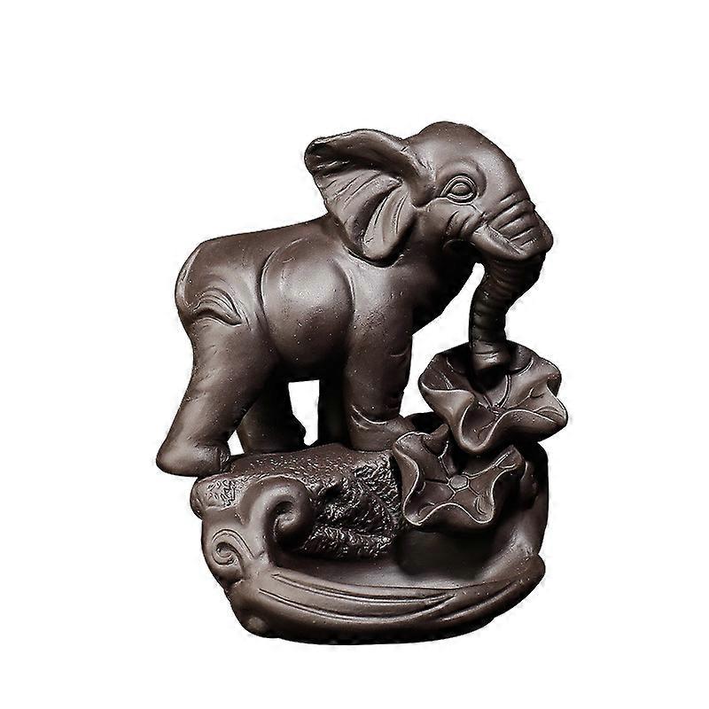 Elephant Incense Holder, Asia Ceramic Incense Holder Backflow