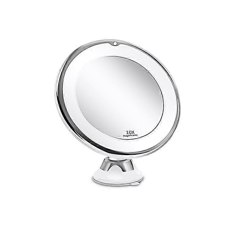 10x Magnifying Makeup Mirror With Lights, 3 Color Lighting, 360 Degree Rotation