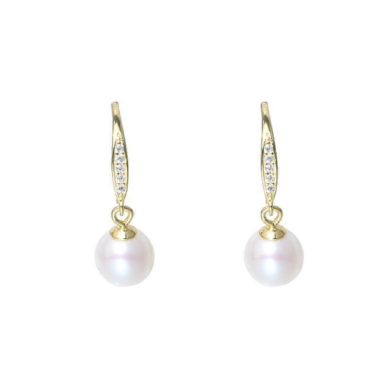 Classic all  match freshwater pearl ear hooks