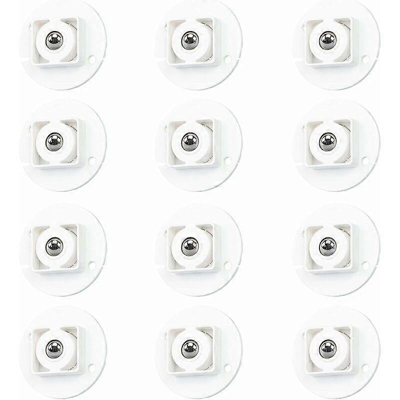 12 Pcs Self Adhesive Transfer Casters, Transfer Ball Casters Solid Plastic