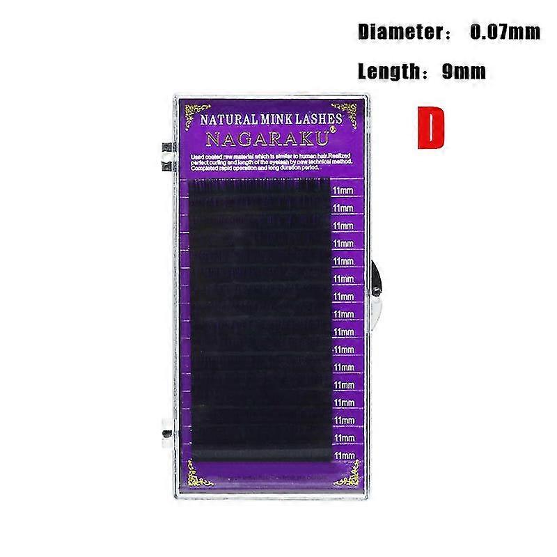 EVAGO NIndividual Classic Eyelashs Extension de cils en fibres synthétiques naturelles