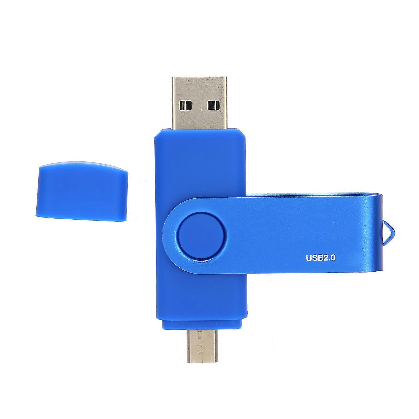 Yvonne U Disk OTG Dual Port Mini Plugin Flash Drive Data Transmission Storage Tool YT602-2(128G )