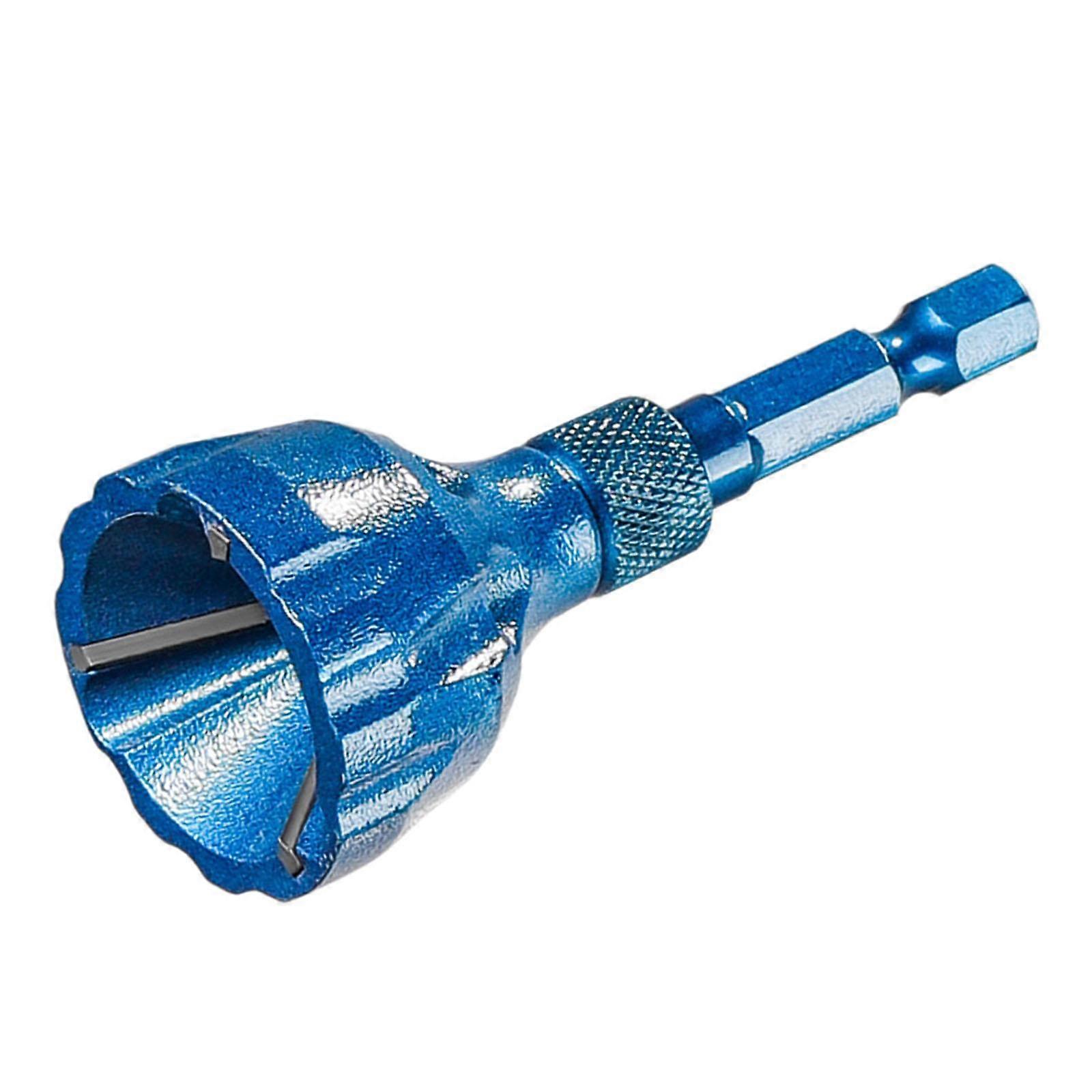Deburring External Chamfer Tool Deburring Drill Bit for Damaged Bolts 5-20mm Blue