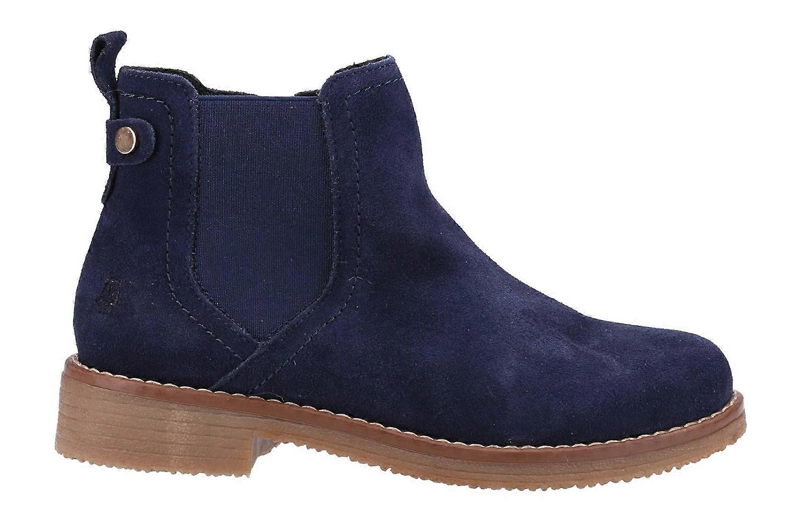 Hush Puppies Maddy Suede Memory Foam Ankle Boots Navy